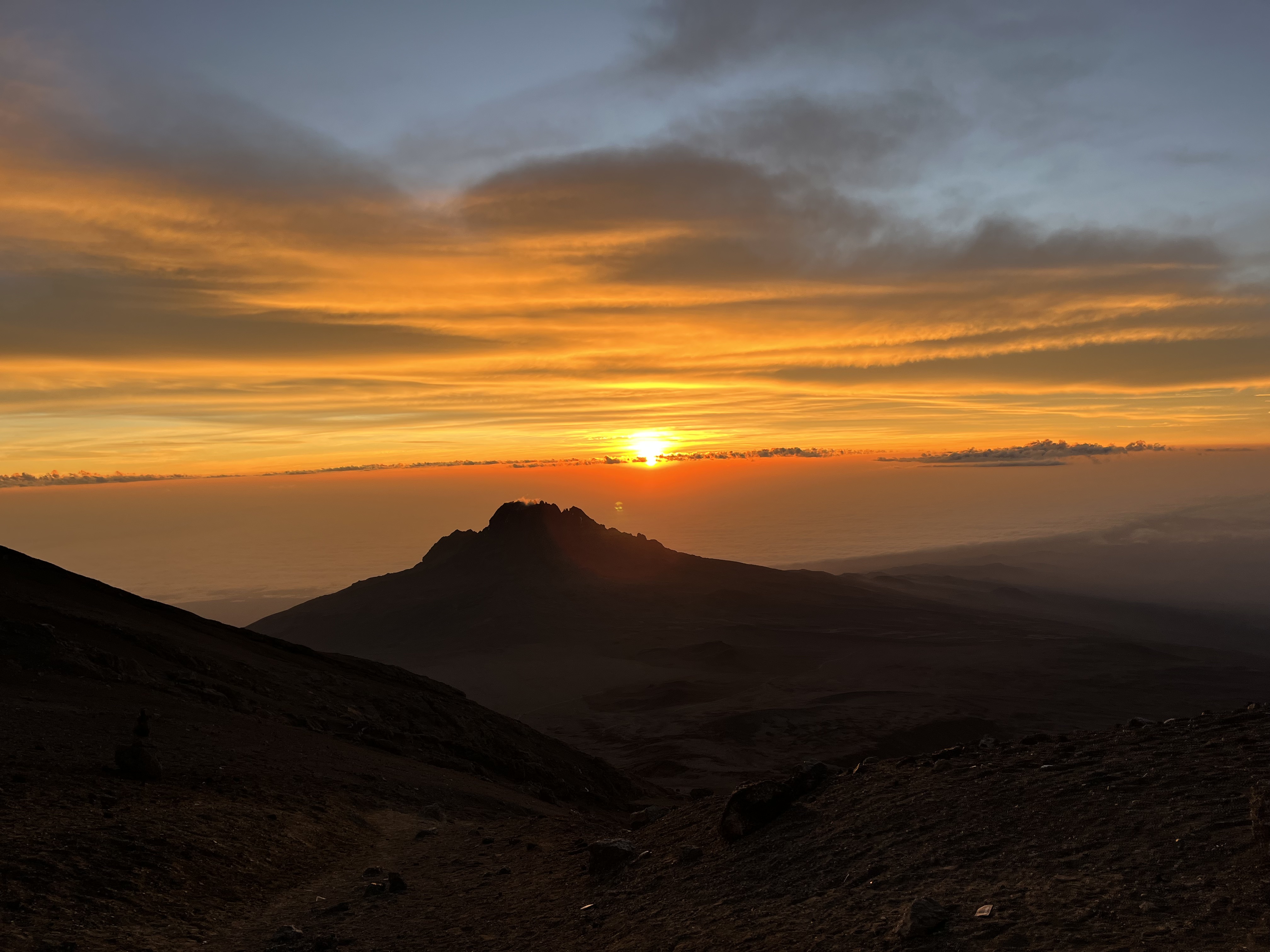Mount Kilimanjaro at sunset